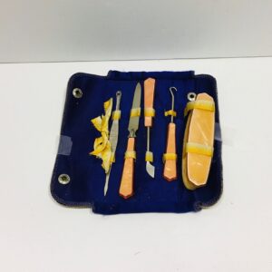 Vintage Carr F. Co Five Piece Manicure Set, made in Canada