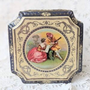 Antique Victorian Music Scene RILEY'S Toffee Tin