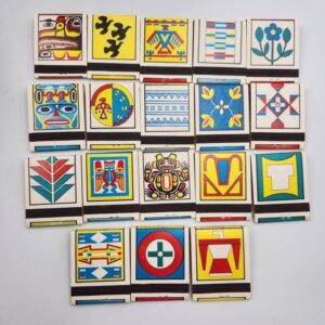 Set of 18 Eddy Match Co. Native American Series Matchbooks, Unused Like New Condition; Eddy made in Canada Matches