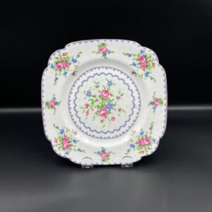 Royal Albert Petit Point Square Salad Plate, Made in England, Like New