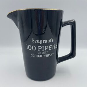 Vintage Seagram's 100 Pipers Whisky Pitcher