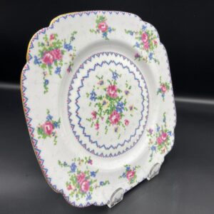 Royal Albert Petit Point Square Salad Plate, Made in England, Like New