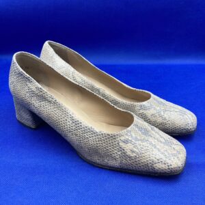 PETER KAISER Beige-Grey Snakeskin Pumps, Size 11 - Made in Germany