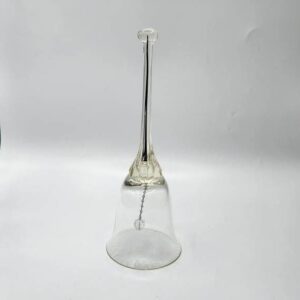 Belfor Exquisite Crystal Bell with Black Core, 9 Inches Tall