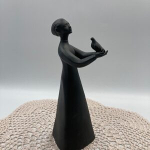 Royal Doulton Peace Figurine HN2433, Black Basalt, Made in England