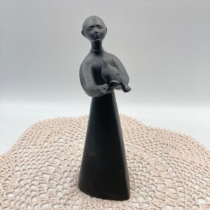 Royal Doulton Peace Figurine HN2433, Black Basalt, Made in England