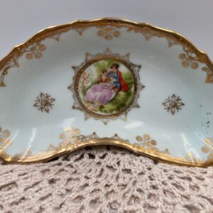 Vintage Victorian Crescent-Shaped Dish / Bone Dish