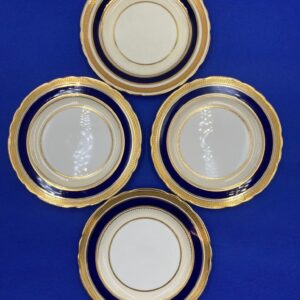 Discontinued AYNSLEY Regency Blue Bread and Butter Plate