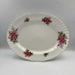 Royal Albert China Prairie Rose 13" Platter, made in England