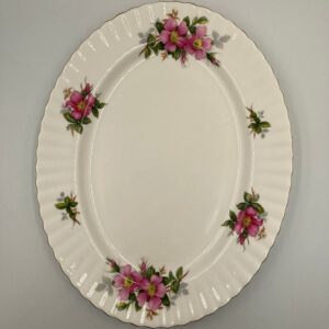 Royal Albert China Prairie Rose 13" Platter, made in England