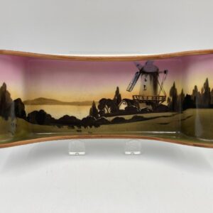 NIPPON Double-Handled Porcelain Tray with Windmill Design