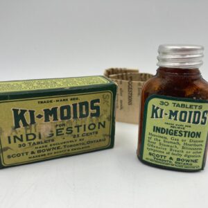 C. 1930's KI-MOIDS Tablets for Indigestion - unused bottle and box