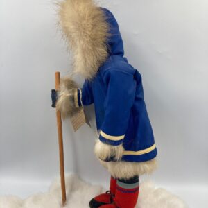 Authentic Canadian Eskimo "Old Man" Doll with tag, Coppermine Nunavut Canada