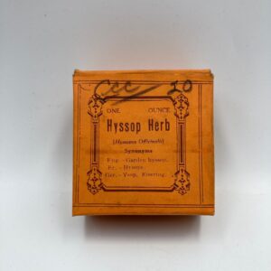 Circa 1910-1930 CRUDE DRUG - Hyssop - Unused