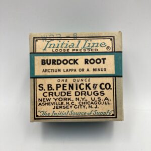 1910-1930 CRUDE DRUGS - S.B. Penick & Co. - Burdock Root - Sealed