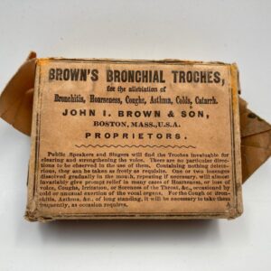 Circa 1915 Brown's Bronchial Troches - sealed, Boston, Massachusetts