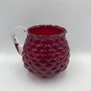 1960s FENTON Pitcher - Jacqueline Rose Pattern