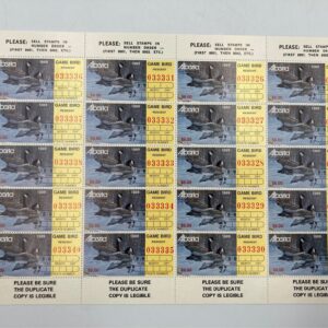 RARE Full Sheet of 20 Vintage 1989 Alberta Game Bird Postage Stamps - Mint MNH