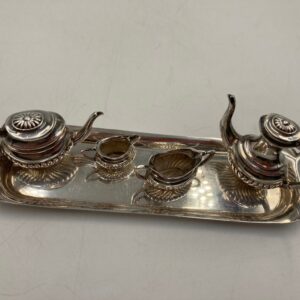 Beautiful Sterling Silver Miniature Tea Set