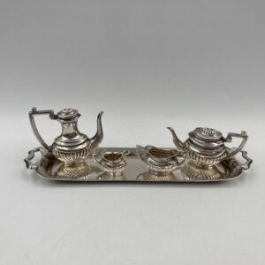 Beautiful Sterling Silver Miniature Tea Set