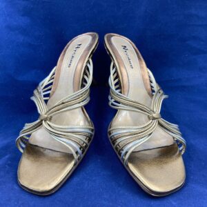 NYGARD Collection Gold Sandals with Silver and Copper Colored Straps - Size 9M