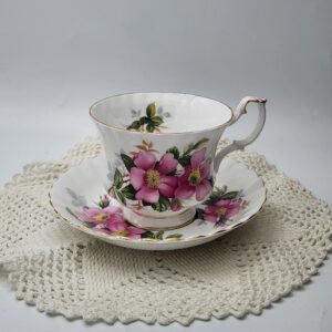 Royal Albert Prairie Rose Cup and Saucer, made in England