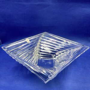 Shantung Lead Crystal Bowl by Cristal d'arques Durand JG Bowl - New in original box