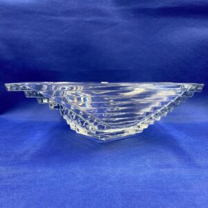 Shantung Lead Crystal Bowl by Cristal d'arques Durand JG Bowl - New in original box