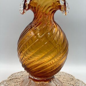 MCM Amber Swirl CHALET Glass Vase