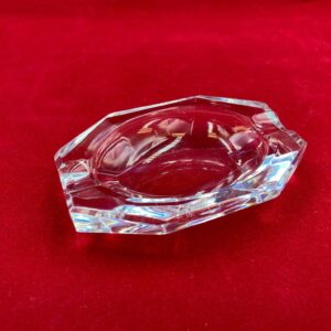 Signed Val St. Lambert Crystal Ashtray