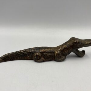 Vintage Cast Brass Alligator Bottle Opener