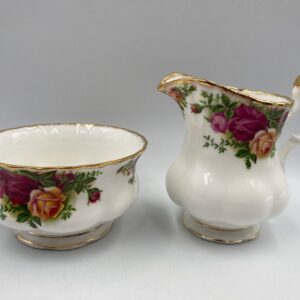 Royal Albert Old Country Roses Large Creamer & Open Sugar Set - Royal Albert Bone China England