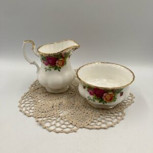 Royal Albert Old Country Roses Large Creamer & Open Sugar Set - Royal Albert Bone China England