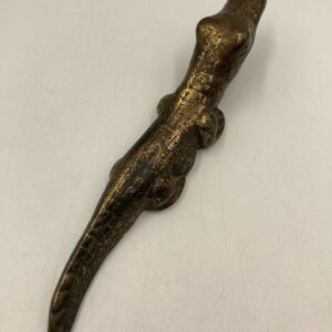 Vintage Cast Brass Alligator Bottle Opener