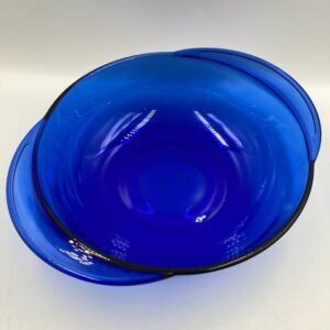 Vintage Anchor Hocking Cobalt Blue 2 Quart Bowl With Lid USA 14