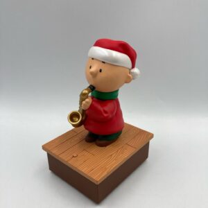 2011 Hallmark Peanuts CHARLIE BROWN Saxophone Christmas Music Peanuts Band Wireless, Tested, WORKING