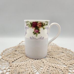 Royal Albert Rose Cameo Violet Coffee Mug, Bone China 2003