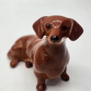 Vintage Beswick Brown Daschund Dog Figurine, Beswick Daschund Figurine