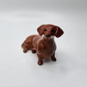 Vintage Beswick Brown Daschund Dog Figurine, Beswick Daschund Figurine