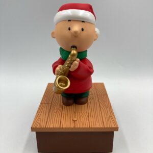 2011 Hallmark Peanuts CHARLIE BROWN Saxophone Christmas Music Peanuts Band Wireless, Tested, WORKING