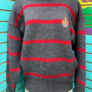 1980s Vintage POLO by Ralph Lauren Knit Sweater, 100% Pure Wool, Made in Hong Kong, Size XL