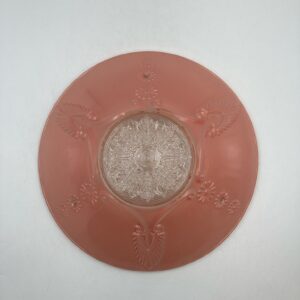 Art Deco Pink Glass Ceiling Lamp Shade