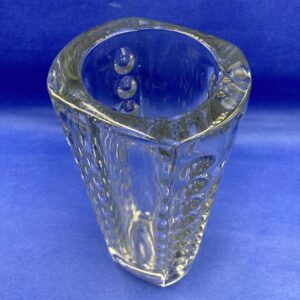 1960s SKLO Union Art Glass Vase by Rudolf Jurnikl - Modernist Pattern