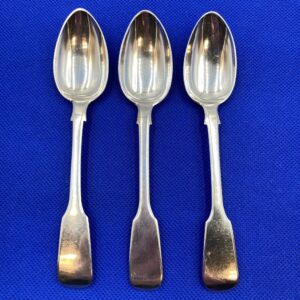 Set of 3 John Osment (Exeter) Sterling Teaspoons circa 1836