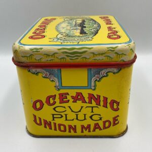 Vintage Oceanic Cut Plug Tobacco Tin, Vintage Tobacco Tin