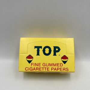 Unused Box of TOP Fine Gummed Cigarette Papers, 24 unused packages