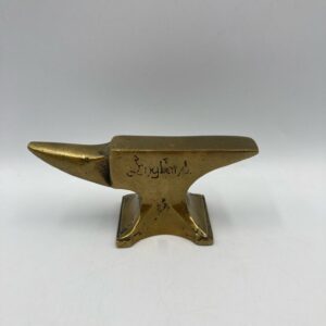 Vintage Solid Brass Jewelers Anvil - Marked England