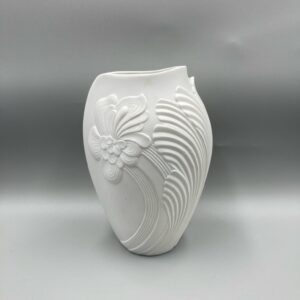 Beautiful C.1970's Kaiser White Bisque Vase - Signed by Manfred Frey #0330