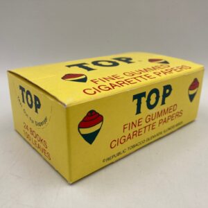 Unused Box of TOP Fine Gummed Cigarette Papers, 24 unused packages