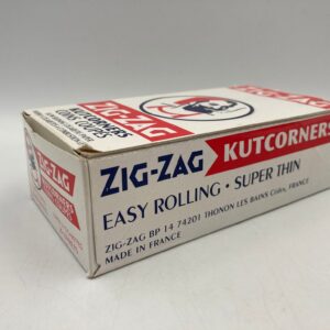 Unused Box of Zig-Zag Kutcorners Rolling Papers, 25 Packets Cigarette Papers